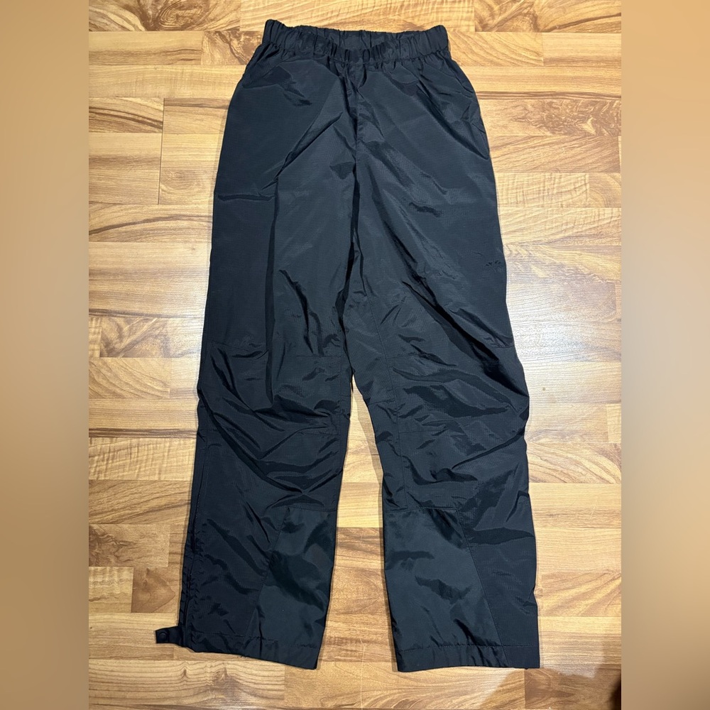 MEC Winderbreaker Pant Water Resistant Size Medium Black Hiking Camping Outdoor